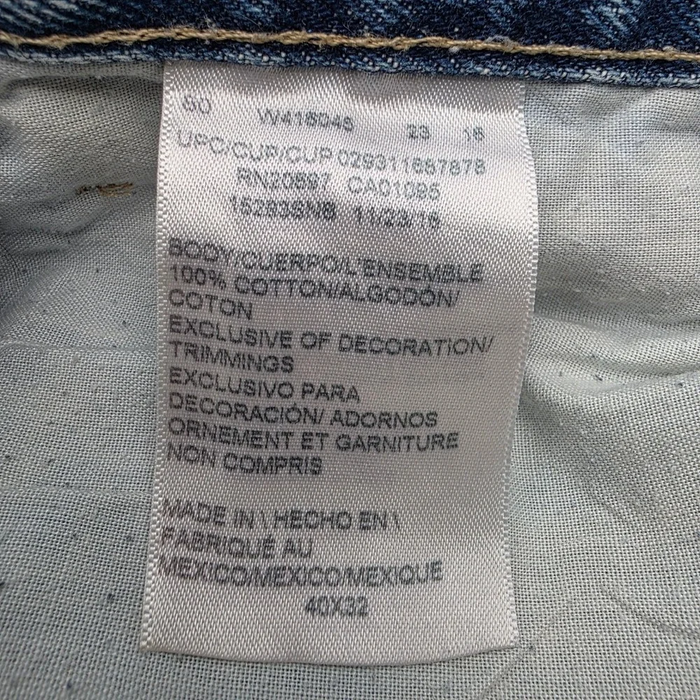 Dickies Mens 40x32 Double Knee Work Pants Jeans Blue Denim Utility Carpenter